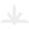 Ekena Millwork Kennewick Architectural Grade PVC Gable Bracket, 60"W x 37 1/2"H x 2"D x 6"F, 15/12 Pitch GBP060X38X0206KEN00 - alternate 2